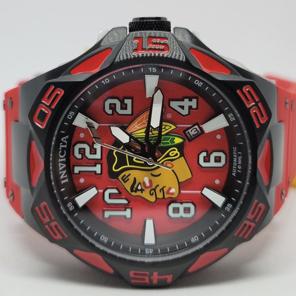 Invicta インビクタ 42262  52mm NHL シカゴ ブラックホークス/プロダイバーオート《骨太なインディアン魂！》