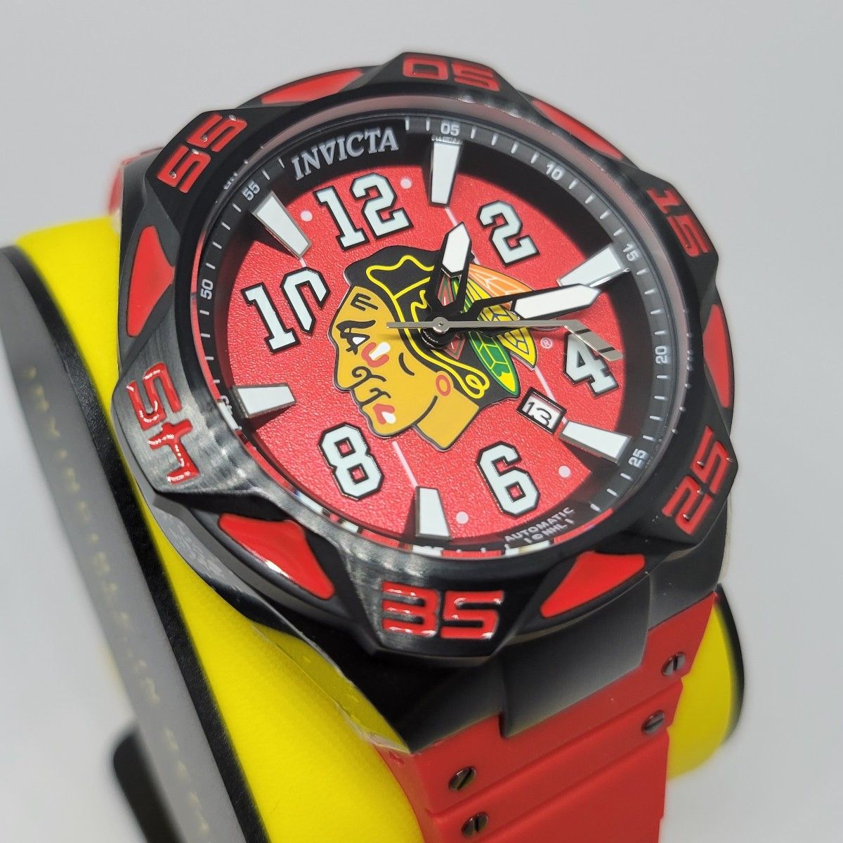 Invicta インビクタ 42262  52mm NHL シカゴ ブラックホークス/プロダイバーオート《骨太なインディアン魂！》