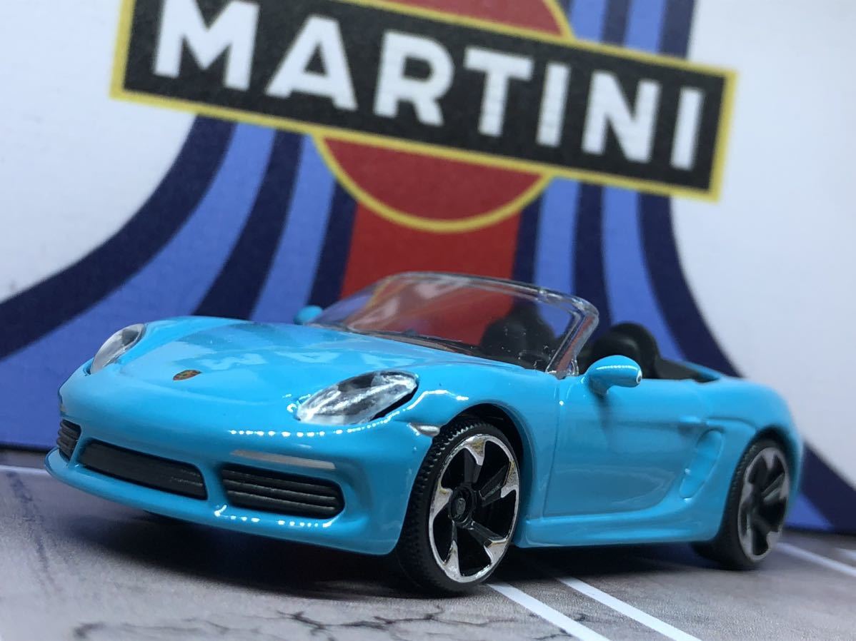 マジョレット ポルシェ 718 ボクスター マイアミブルー 廃盤ミニカー トミカ ホットウィール まとめ買い歓迎♪ 送料まとめて230円です♪_画像1