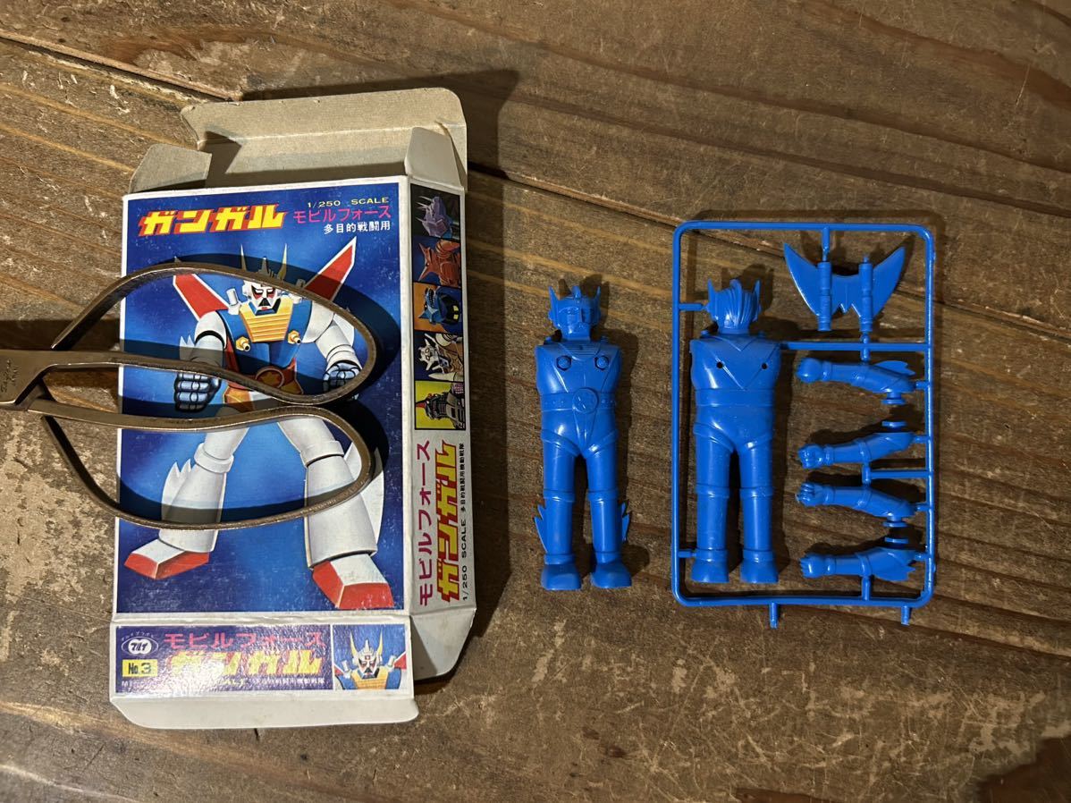 [1/250] round mo Bill force gun garu/jidom/zk/a cam / old model gel g/ The ik all 6 kind set unused goods plastic model old kit retro 