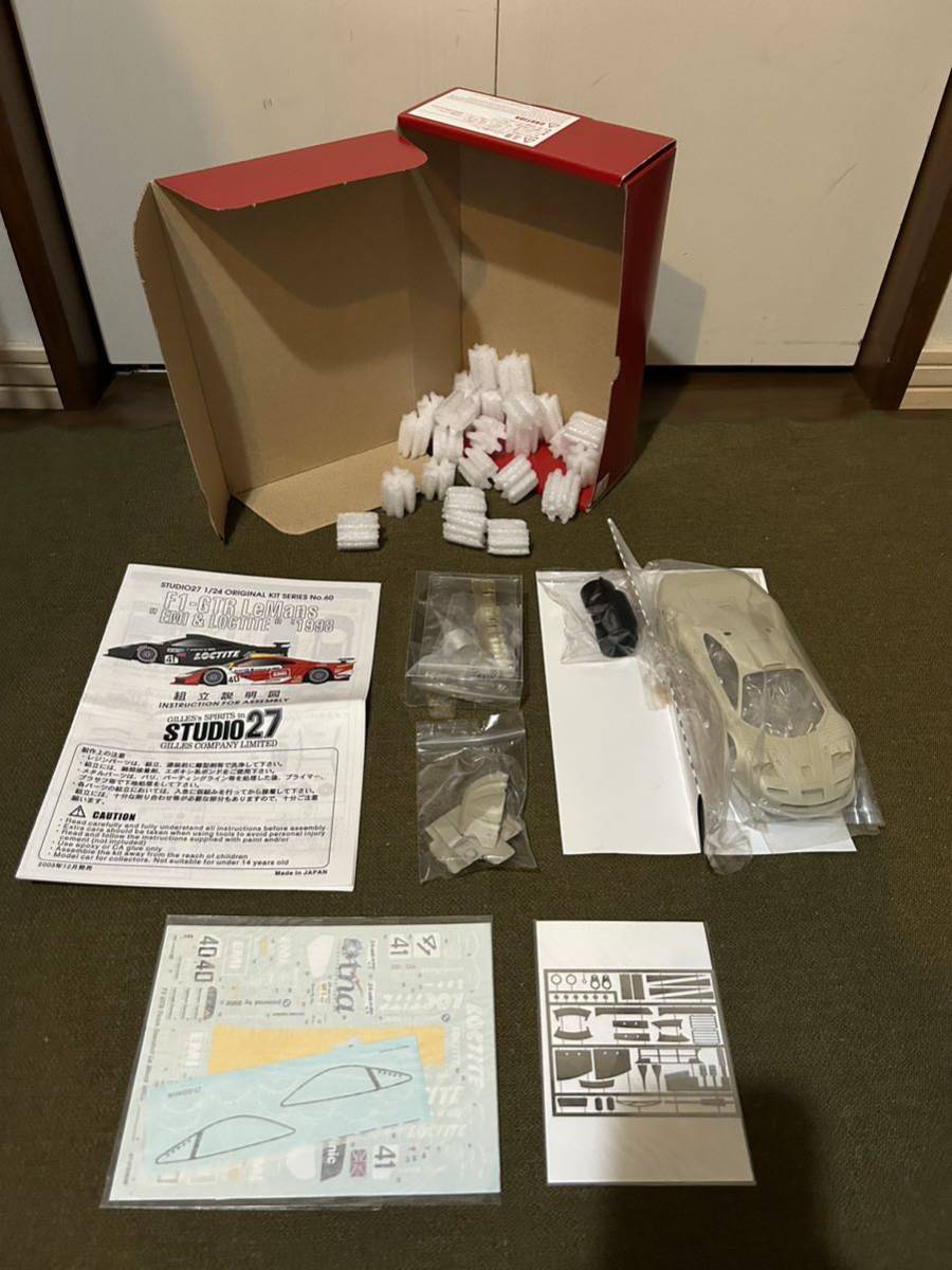2022最新のスタイル 【1/24】スタジオ27 マクラーレン プラモデル 未使用品 レジンキット フルキット 1998 EMI/ロックタイト ルマン24H F1-GTR GT 2022最新のスタイル 【1/24】スタジオ27 マクラーレン プラモデル 未使用品 レジンキット フルキット 1998 EMI/ロックタイト ルマン24H F1-GTR GT