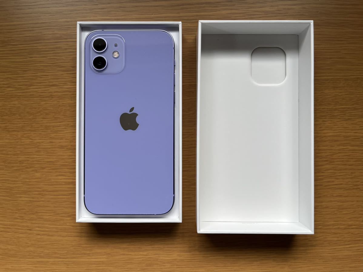 iPhone 12 パープル 64 GB SIMフリー 付属品あり-