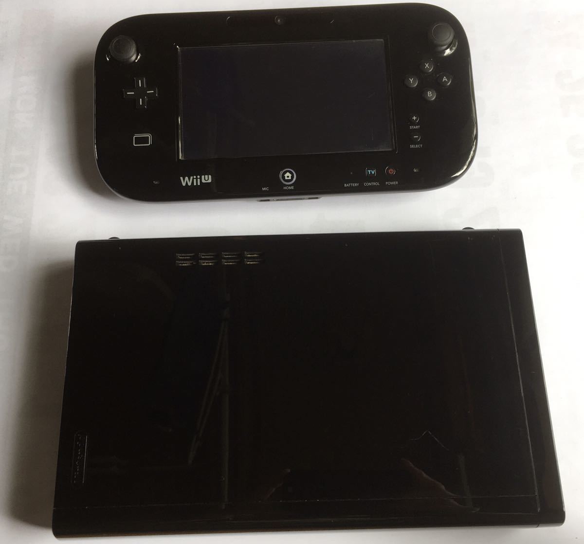 任天堂 ニンテンドー Wiiu本体セット クロ 32GB 初期化済 動作確認済