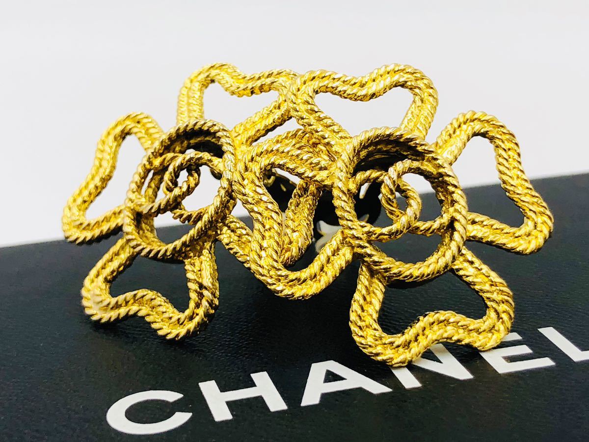 独創的 クローバー ゴールドGP 大判 ヴィンテージ CHANEL 1円