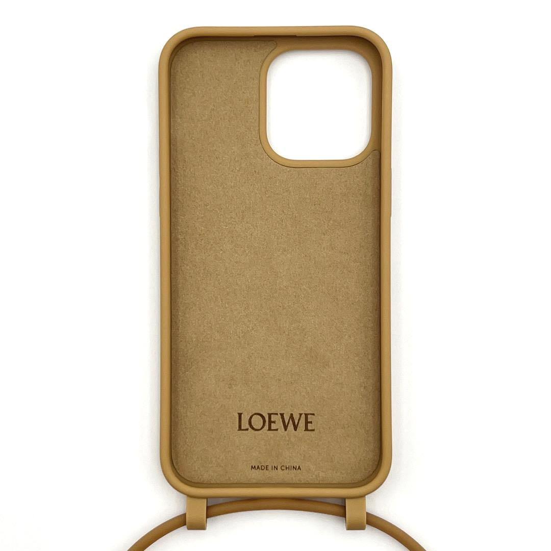 【使用済み】LOEWE iPhone14promaxケース ベージュ 使用済み】LOEWE iPhone14promaxケース ベージュ