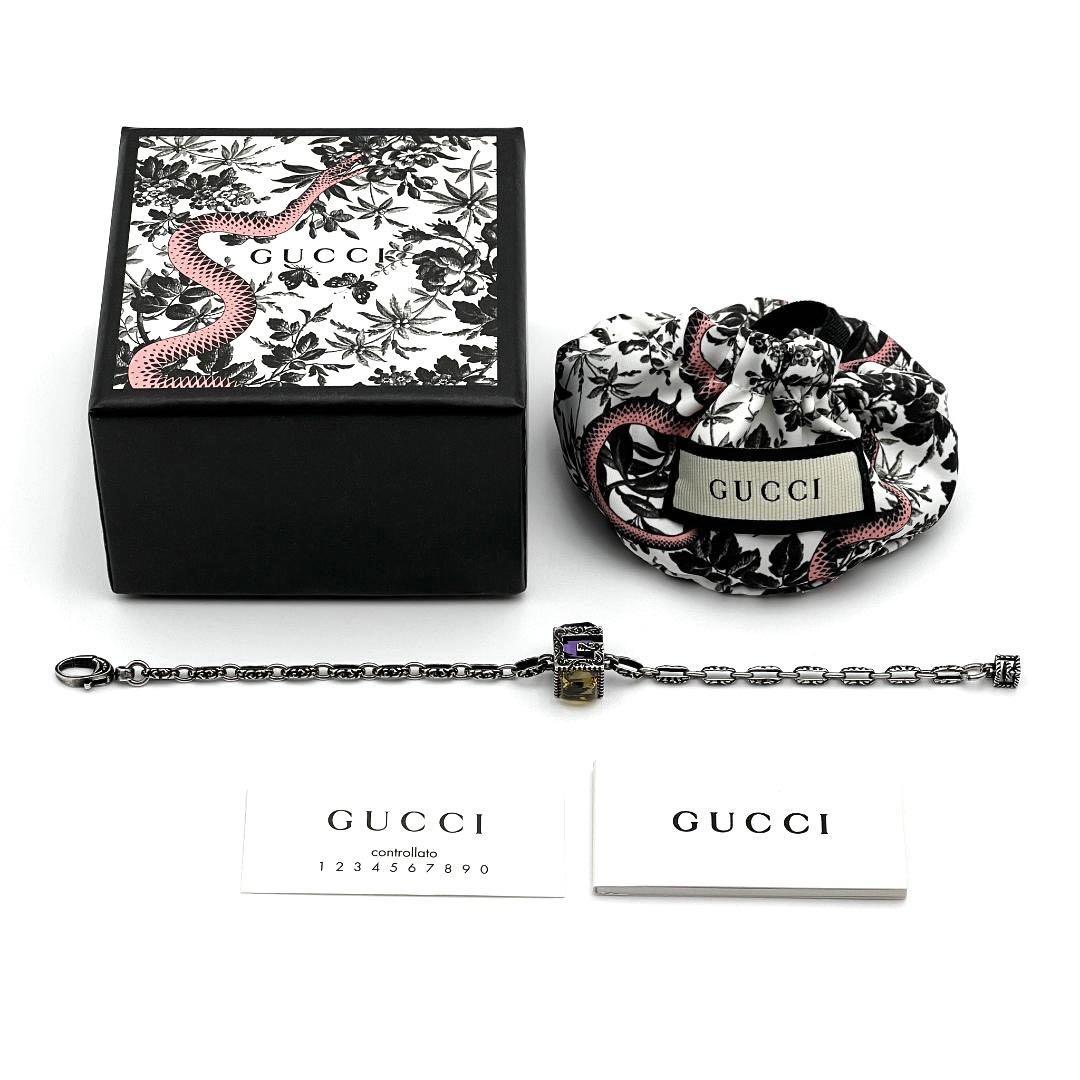 【人気】グッチ　GUCCI　レディース　ブレスレット　バングル　アラベスク シルバー