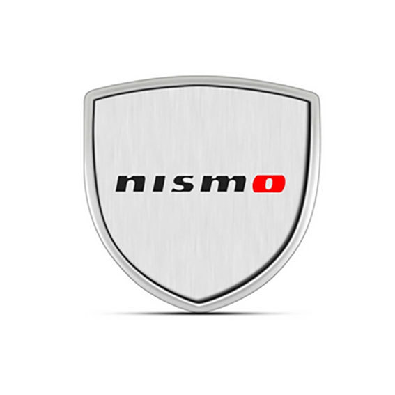 NISMO  シルバー  3D金属ステッカー ブラック 1枚の画像2