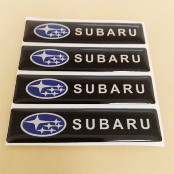 SUBARU スバル　エポキシ３Dステッカー　４個セット　Bタイプ_画像1