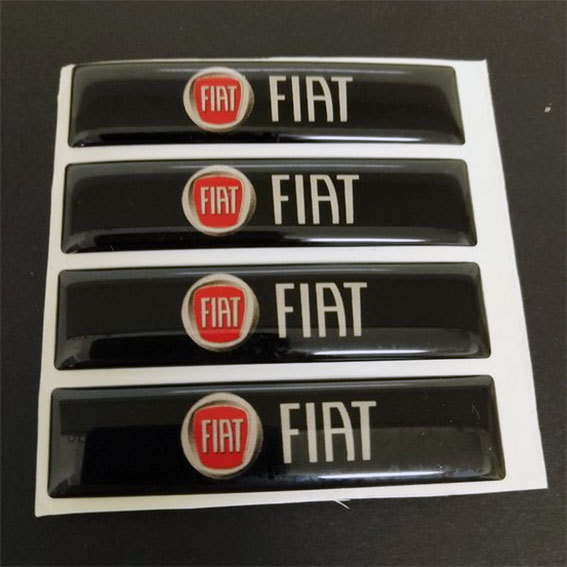 FIAT Fiat epoxy 3D sticker 4 piece set 