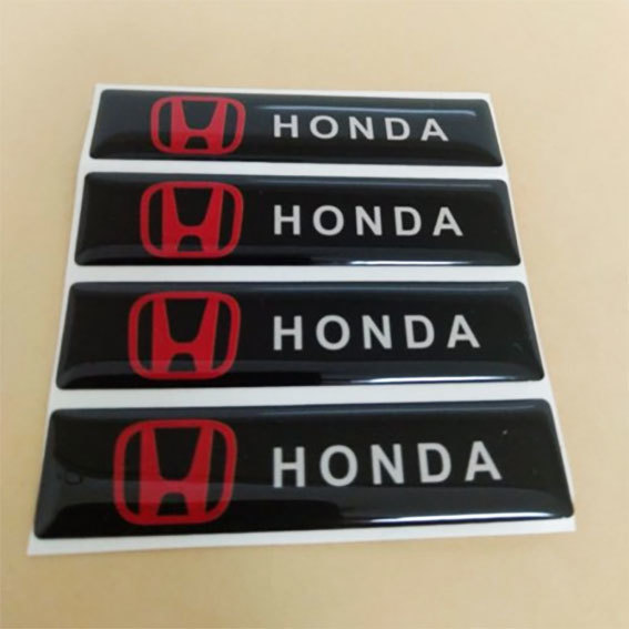 HONDA ホンダ　エポキシ３Dステッカー　 ４個セット Bタイプ_画像1