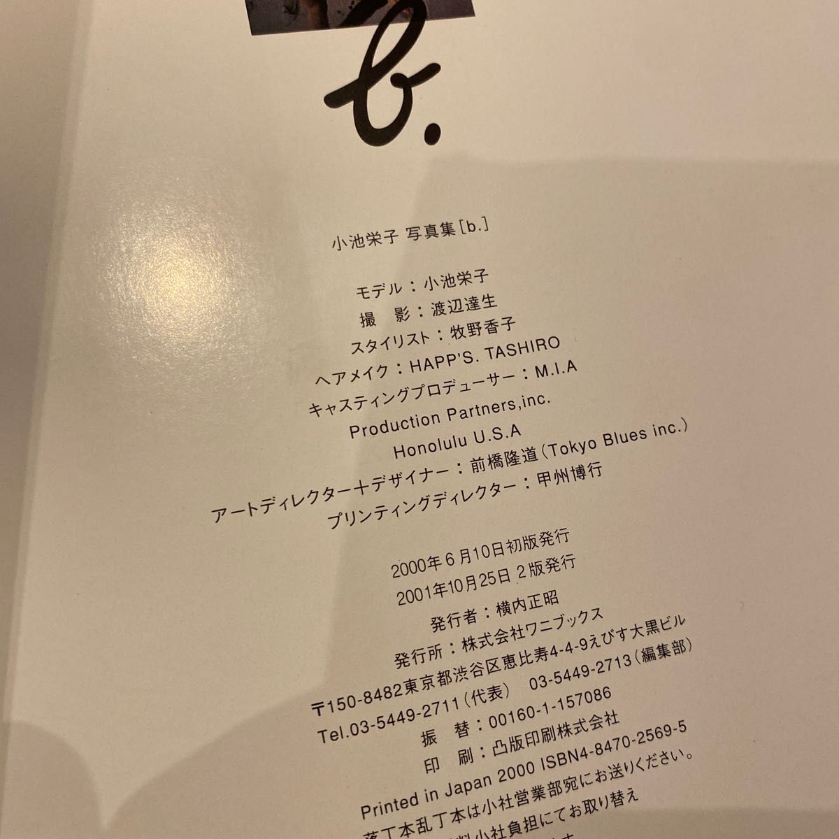 小池栄子写真集 b./小池栄子 (その他) 渡辺達生 (その他 小池栄子写真集 b./小池栄子 (その他) 渡辺達生 (その他