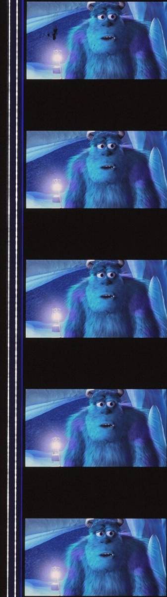 モンスターズ インク 35mmフィルム ジョングッドマン サリバン メアリーギブス ブー ビリークリスタル ◆MONSTERS, INC. 連続５コマ_画像2