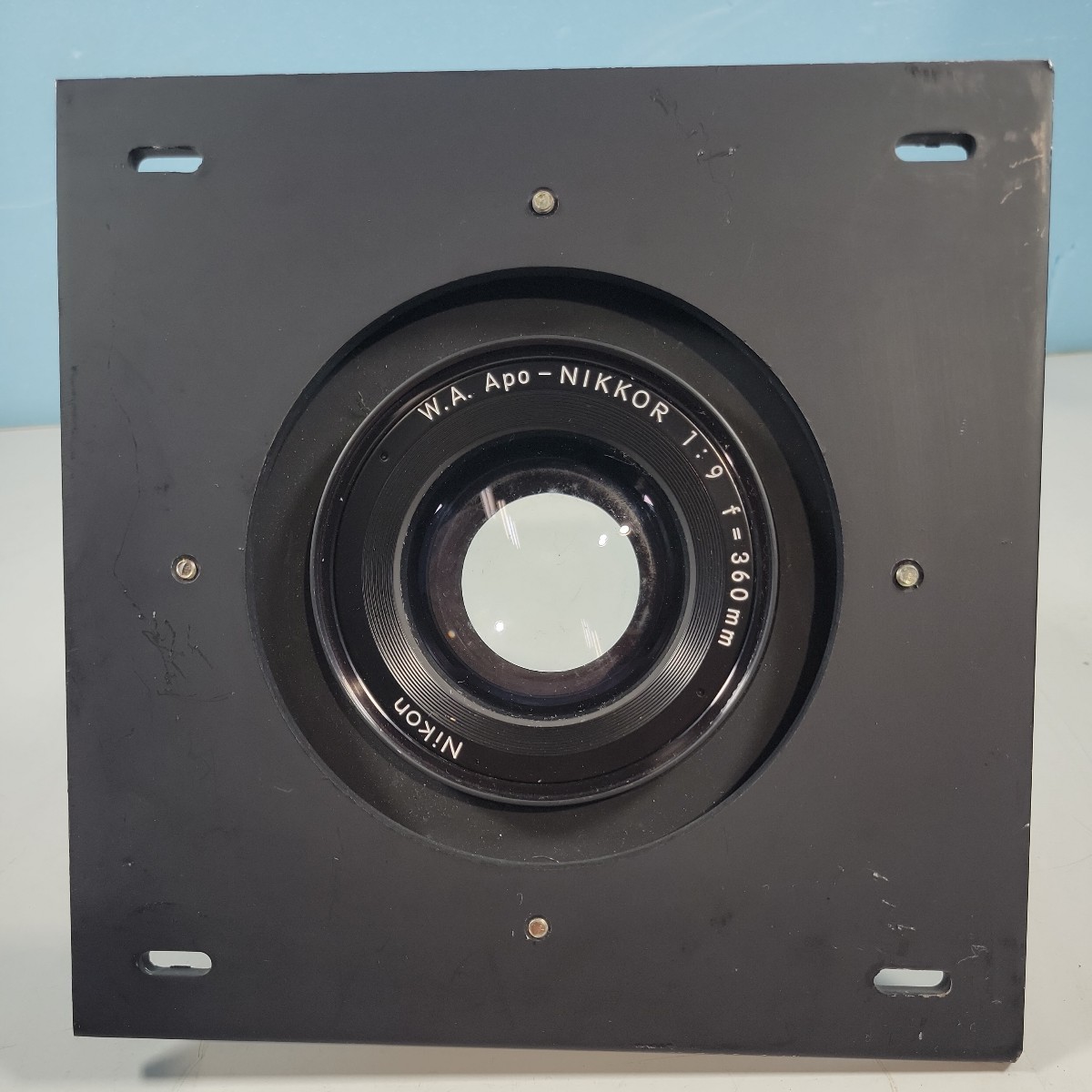W.A. APO Nikkor 360mm f9 wide angle レンズボード ワイドアングル ニッコール 未確認