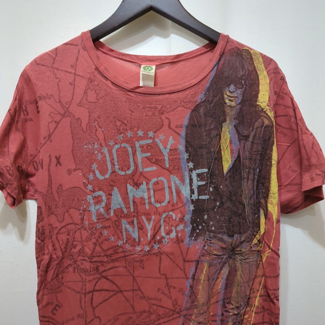 【送料370円】ジョーイラモーン JOEY RAMONE N.Y.C Tシャツ メンズ S 半袖 バンドTシャツ バンT ラモーンズ プリント ヴィンテージの画像2