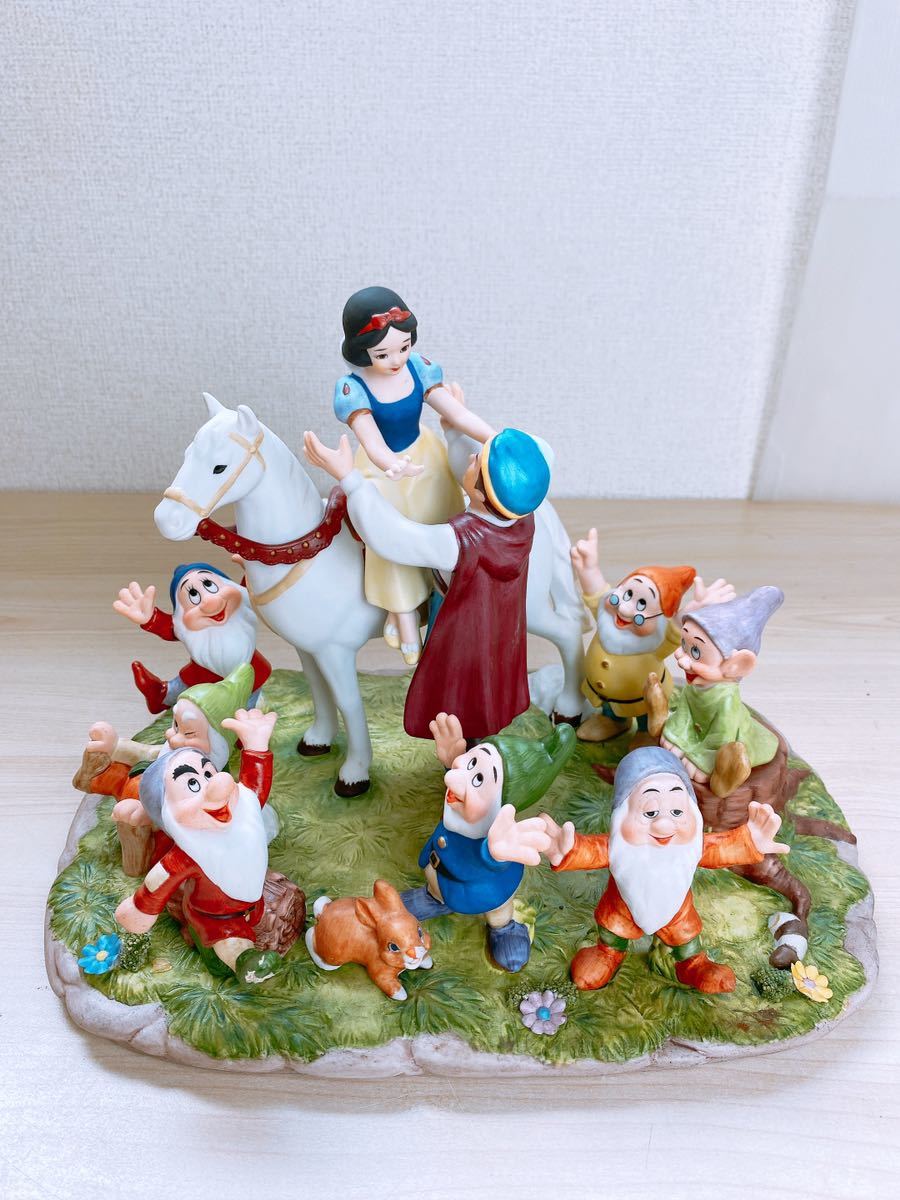 白雪姫 七人の小人 ディズニー 陶器人形 東京ディズニーランド limited