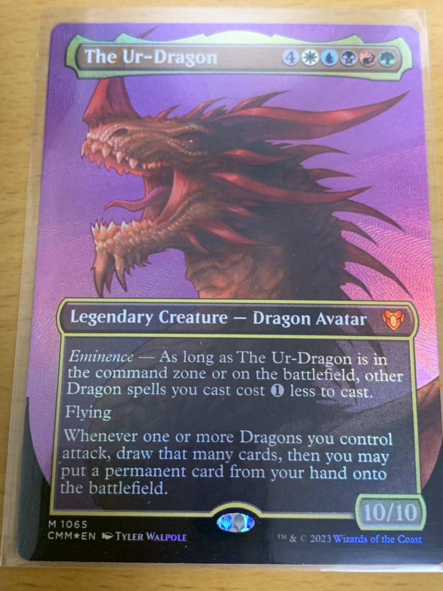 ★☆MTG CMM 《始祖ドラゴン/The Ur-Dragon》 テクスチャーFOIL 英語版 ☆★_画像1