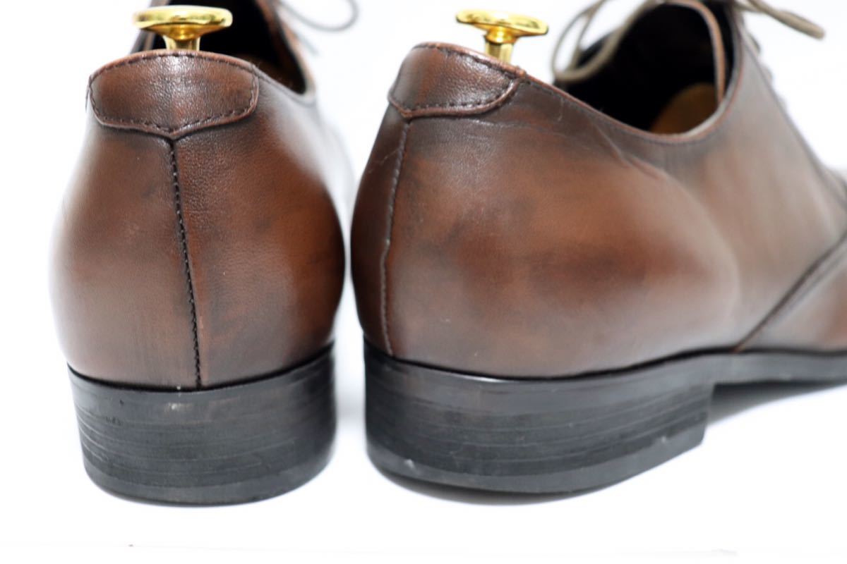 [良品] SUIT SELECT 26.5㎝　ビジネスシューズ ストレートチップ ブラウン　高級靴　本革　フォーマル　紳士靴　メンズ　ドレス　送料無料
