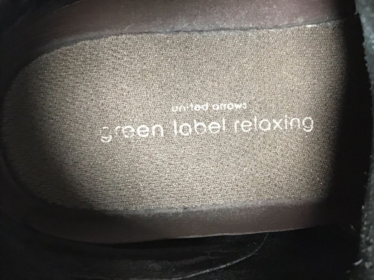 UNITED ARROWS 25㎝　レースアップブーツ　メンズ　プレーントゥ ブラック　green label relaxing 人気ブランド　フォーマル　送料無料！_画像9