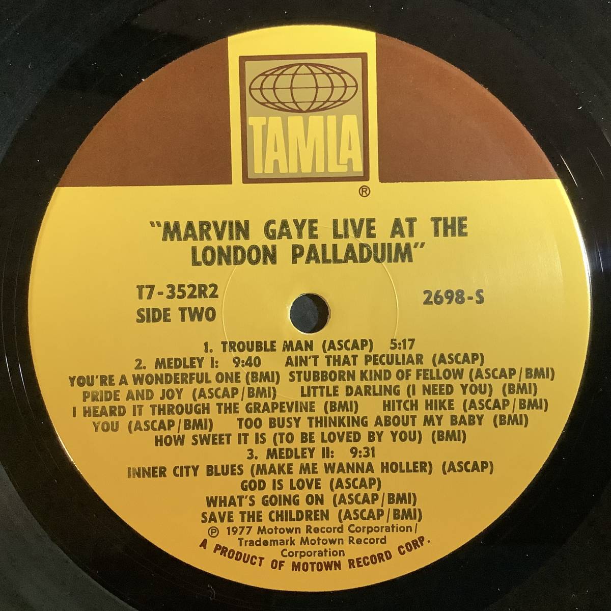 【送料無料】【1977 US Original】Marvin Gaye - Live At The London Palladium 2xVinyl LP Gatefold_画像5