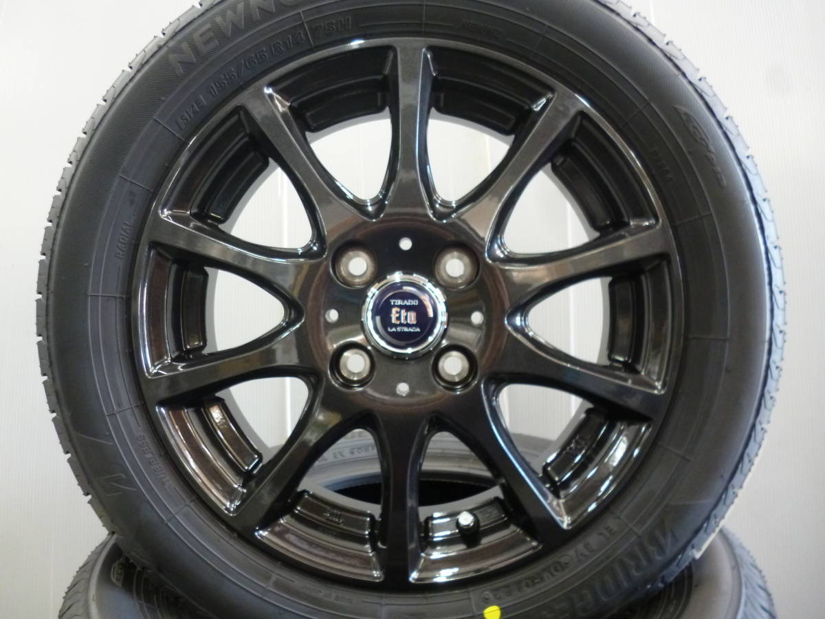 新品ブリヂストンNEWNO★155/65R14セット★軽自動車ムーブタントフレアスペーシアNボックスワゴンRミラアルトシフォンデイズルークス★_画像2