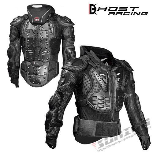 バイクウェア プロテクター 上半身 背中 胸 肘 肩 腰 バイク GHOST RACING 耐衝撃 通気性