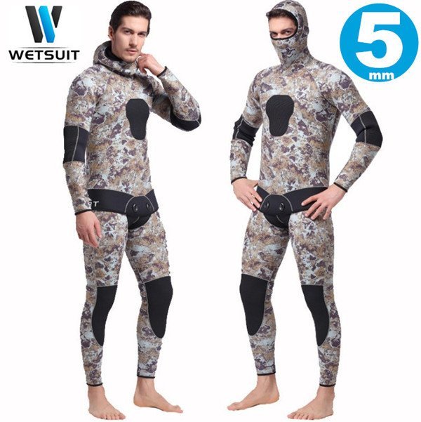  wet suit 5mm with a hood .2 piece diving s Piaa fishing s cue buffing ru suit marine sport snorkel 