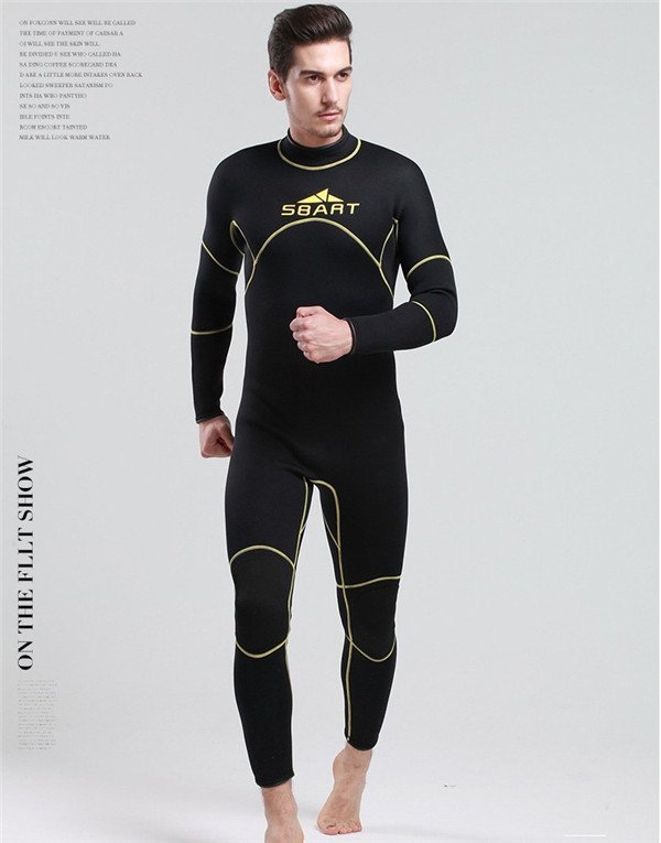  wet suit men's 5mm surfing full suit back Zip neoprene diving fishing 