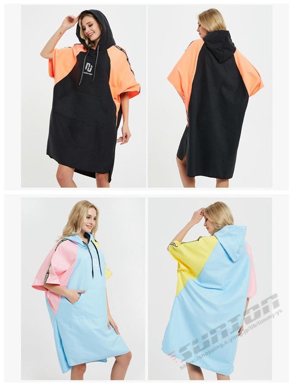 o put on change poncho surfing towel poncho bathrobe .. kind no addition speed .. water ventilation protection against cold sunshade microfibre raw 