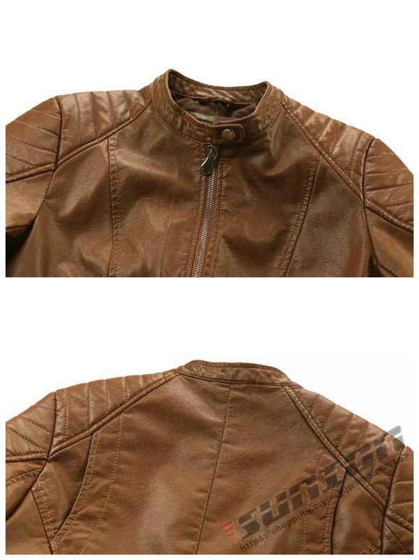  original leather jacket autumn winter sheep leather rider's jacket bike wear lady's leather jacket lai DIN g jacket outer ram leather 