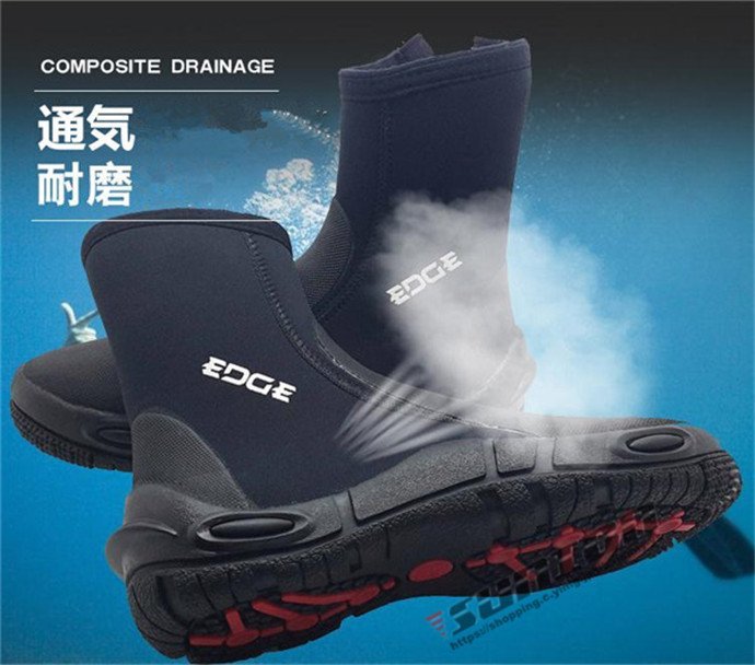  wet suit man and woman use diving boots 3mm is ikatto zipper boots marine shoes Diving Wetsuits