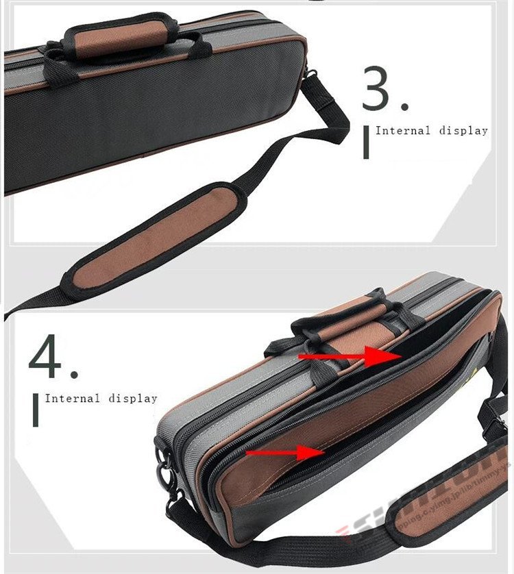  flute case musical instruments wind instruments flute C tube for semi-hard case case cushion attaching handbag shoulder 