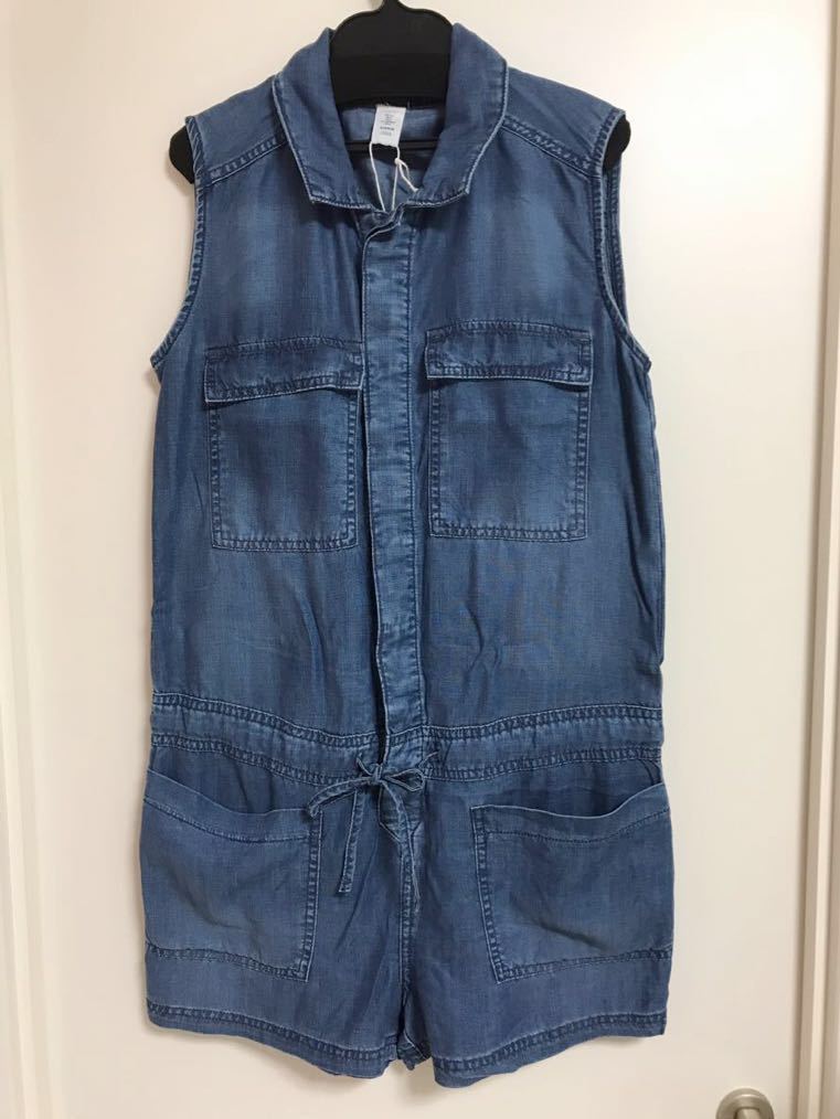 新品 H&M デニム シャツロンパース オールインワン 36 17818_画像6