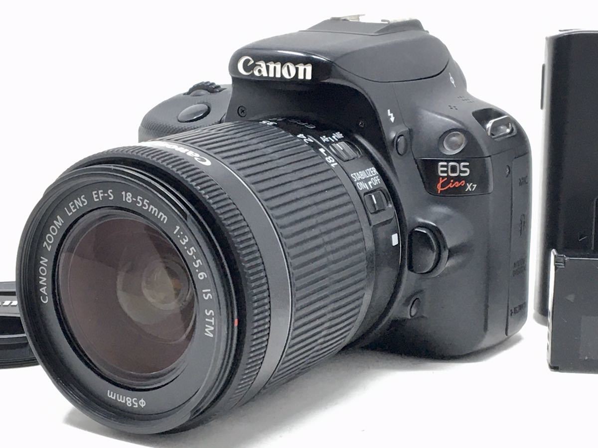 【保証書付】 IS 1:3.5-5.6 18-55mm EF-S / X7 Kiss EOS Canon STM 一眼レフ　④ デジタル カメラ キヤノン