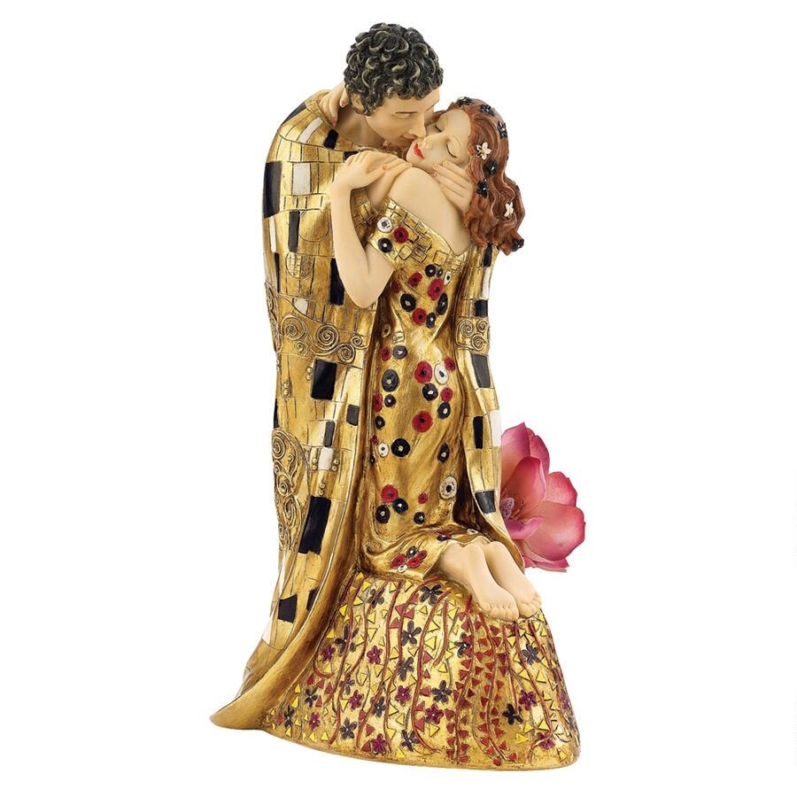 クリムト　接吻　インテリア置物彫刻美術芸術品レプリカ画家装飾飾り西洋彫刻洋風オブジェ雑貨飾り装飾品恋人グスタフ・クリムトキス