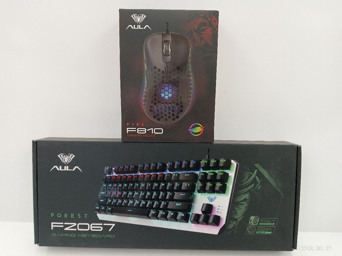 【ラッピング不可】 ★未開封品★ AULA セット【他商品と同梱歓迎】 ゲーミングマウス ゲーミングキーボード FZ067 F810 その他 【ラッピング不可】 ★未開封品★ AULA セット【他商品と同梱歓迎】 ゲーミングマウス ゲーミングキーボード FZ067 F810 その他