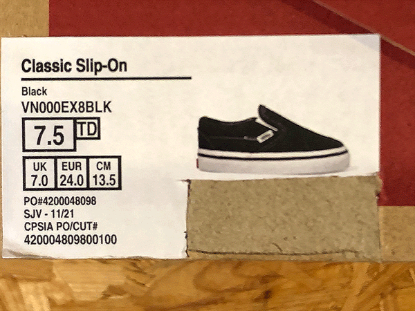 ★VANS KIDS US企画　CLASSIC SLIP ON(13.5cm)_画像6