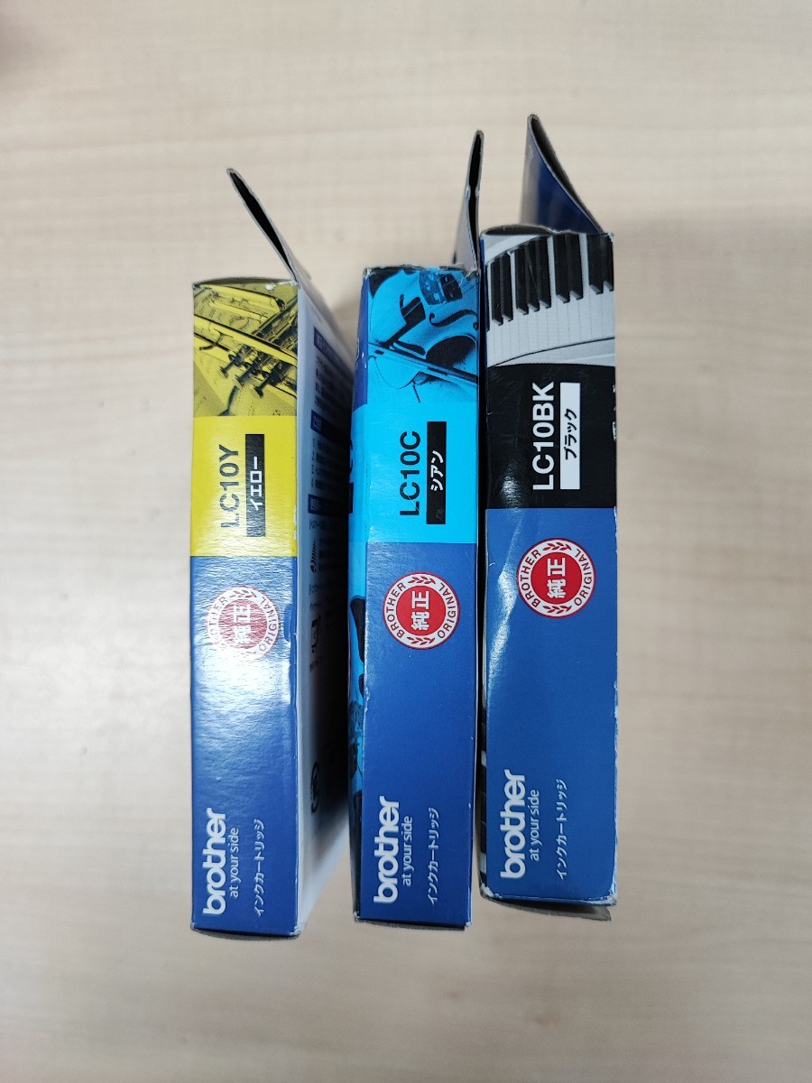 * (A1010) brother Brother original ink cartridge /LC10BK LC10C/LC10Y/3 color set unopened expiration of a term 