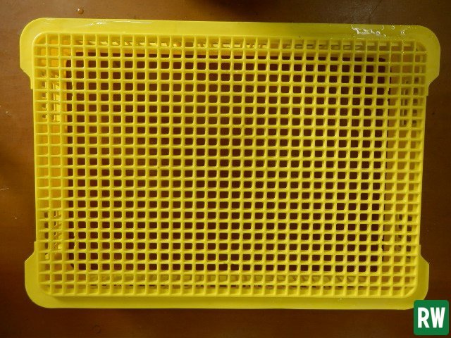 [52 piece set ] number -ply not yet washing goods plastic container sun ko- sun tenor B#18-2 yellow width 625× depth 430× height 115mm mesh [2]