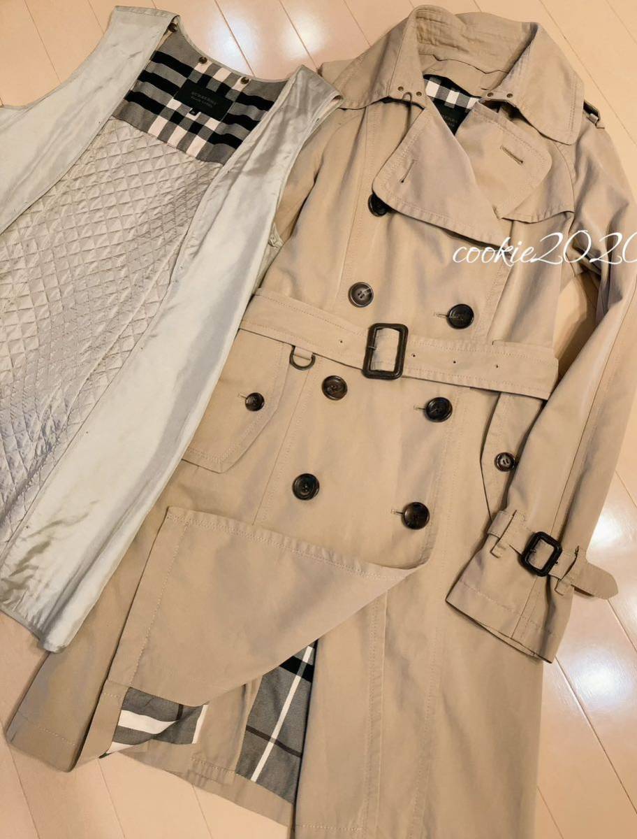 人気】BURBERRY LONDON 高級ライナー付きトレンチコート レディース 