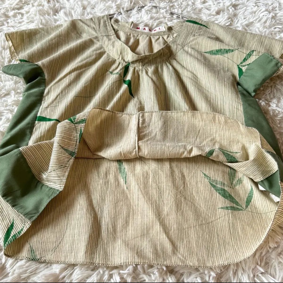 新品 MARNI マルニ プリント 半袖 麻 ブラウス Yahoo!フリマ(旧)- 新品 MARNI マルニ プリント 半袖 麻 ブラウス Yahoo!フリマ(旧)-