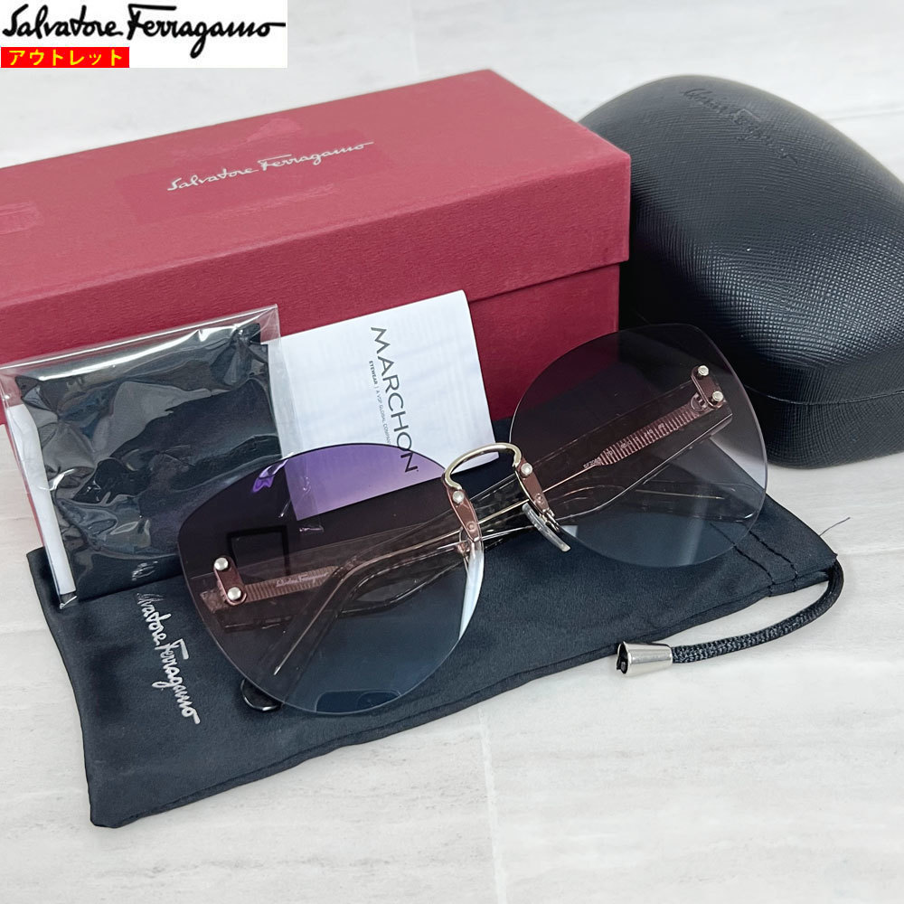 特価ブランド Ferragamo Salvatore レア 正規良 フェラガモ 付属有