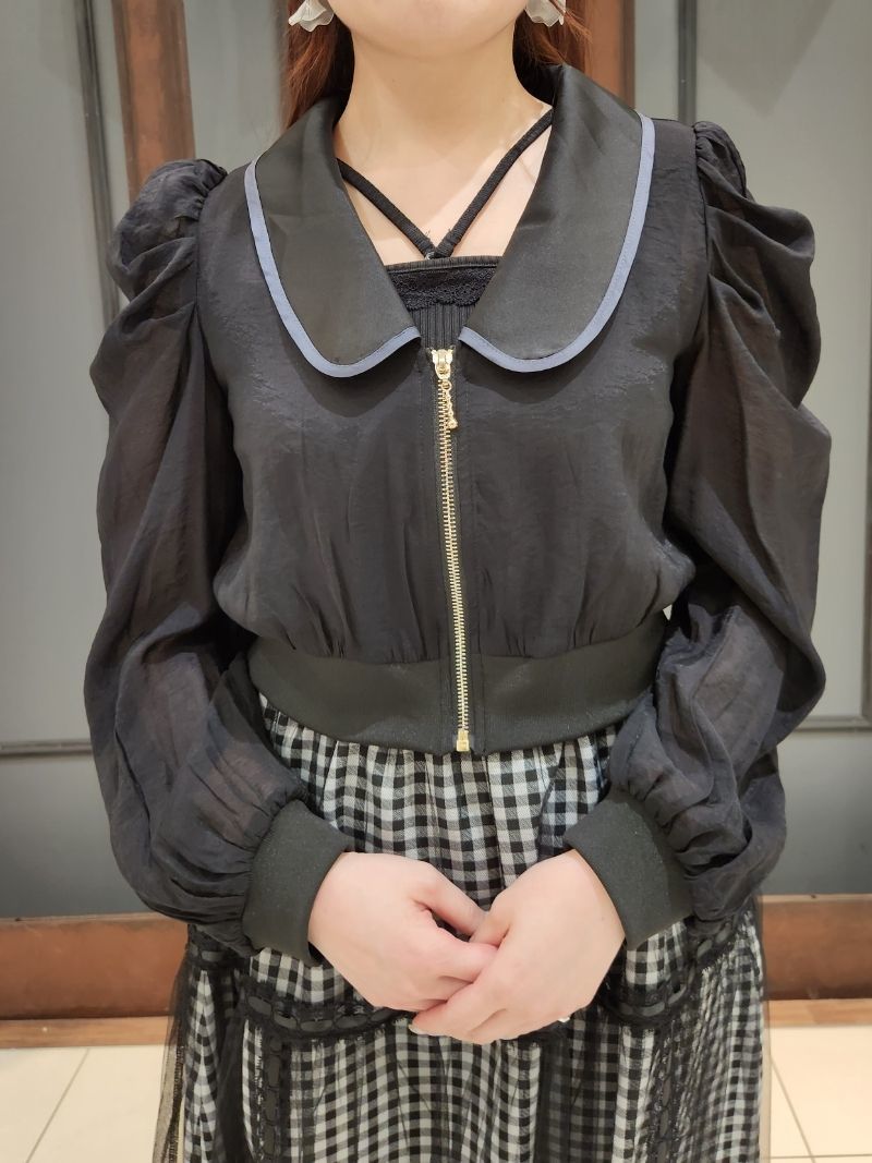  regular price 12,100 jpy new goods axes femme POETIQUE volume sleeve sia-JK axes femme jacket 