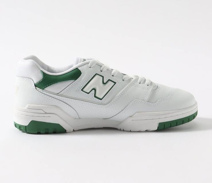 NEW BALANCE ニューバランス BB550 SWB ホワイト/グリーン レディース スニーカー 24cm_画像4