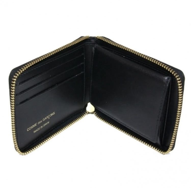 COMME DES GARCONS Comme des Garcons leather Classic wallet 2. folding purse unisex black 