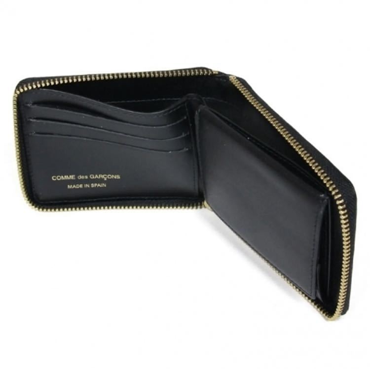 COMME DES GARCONS Comme des Garcons leather Classic wallet 2. folding purse unisex black 