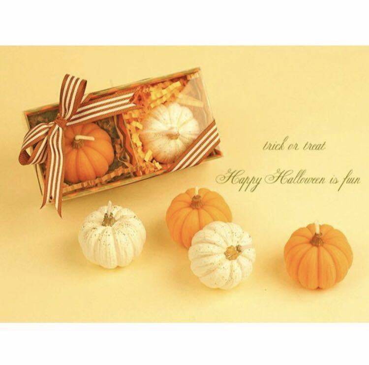  Halloween party candle pretty pumpkin pumpkin .. smokeless gift case pumpkin 2 piece entering 