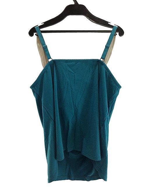 SI5900* new goods bla attaching camisole shoulder cord adjustment possible . origin race . under switch cup attaching F90 size teal green postage 350 jpy 