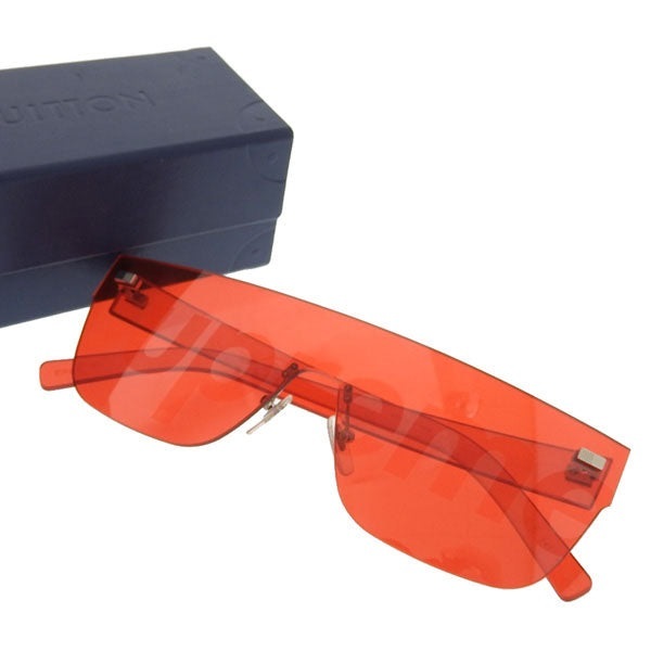 Новые неиспользованные подлинные Supreme × Loius Vuitton Supreme × Louis Vuitton Sunglasses Red