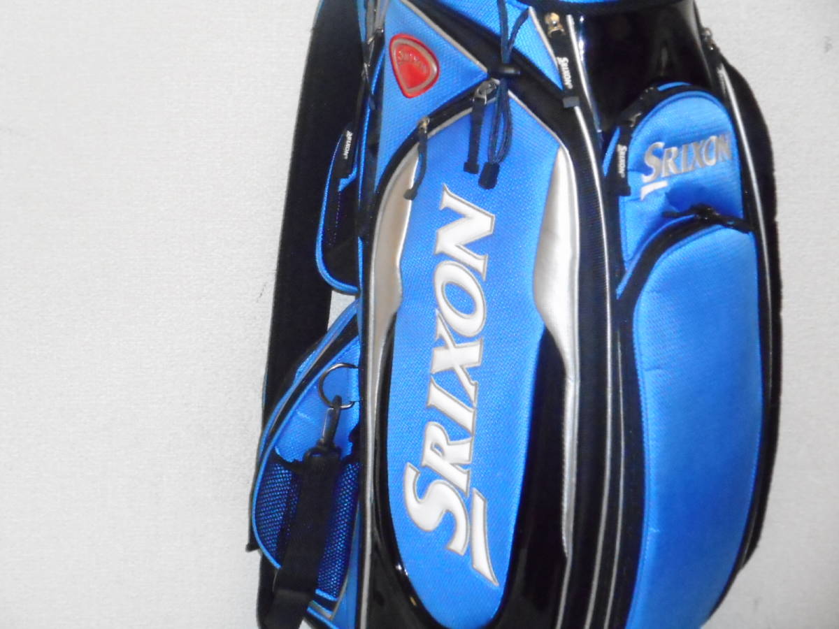 二手DUNLOP SRIXON 9.0型3點運動員運動車背（BLUExWHxBK） 原文:中古 DUNLOP SRIXON 9.0型 3点式 アスリートスポーツカートバック (BLUExWHxBK)