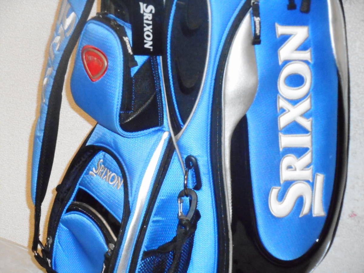 二手DUNLOP SRIXON 9.0型3點運動員運動車背（BLUExWHxBK） 原文:中古 DUNLOP SRIXON 9.0型 3点式 アスリートスポーツカートバック (BLUExWHxBK)